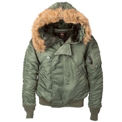 Короткая парка Alpha Industries N-2B Parka - зелёный (Sage Green)
