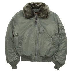 Куртка бомбер B-15 Alpha Industries - Sage Green