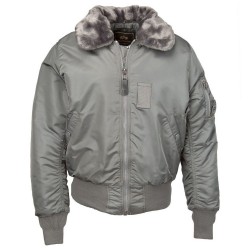 Куртка бомбер Alpha Industries B-15 - вороненый метал (Gun Metal)