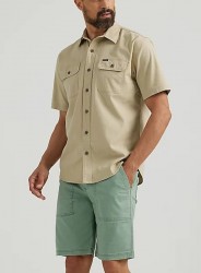 Рубашка с коротким рукавом Wrangler Stretch Ripstop - Khaki