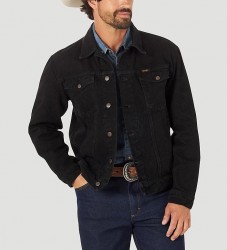 Джинсовая куртка Wrangler Western Cowboy Cut - чёрная